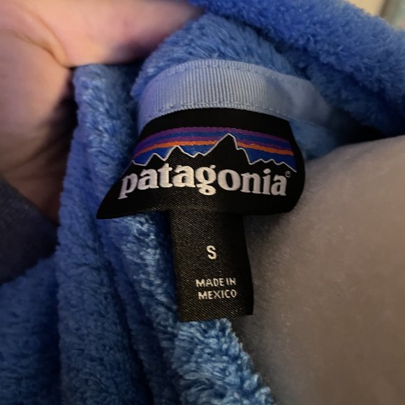 Patagonia Re-Tool Blue Snap T Pullover Fleece Pullover Jacket Womens Size Small - Picture 5 of 5